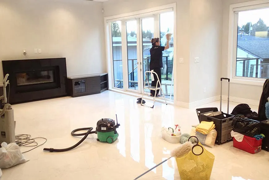 Vệ sinh công trình sau xây dựng