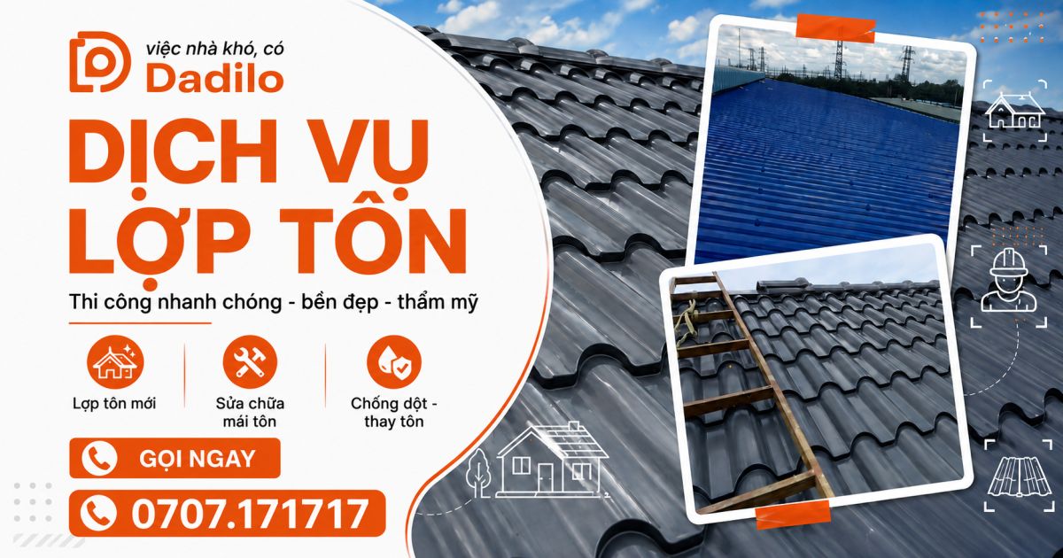 Dịch vụ lợp tôn tại Đồng Nai