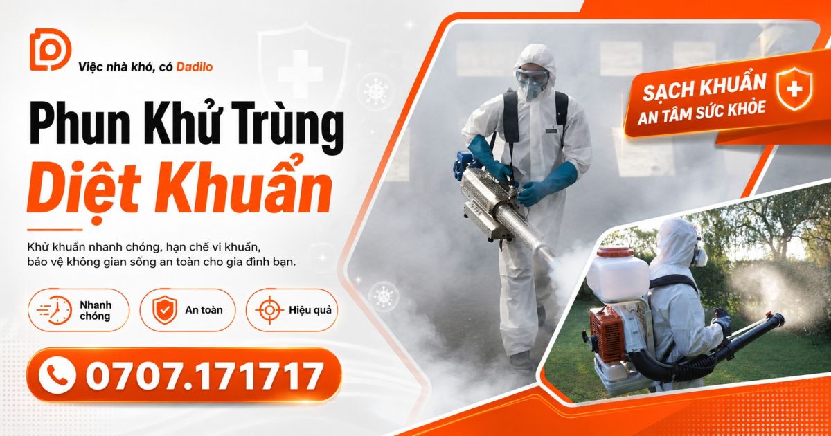 Phun khử trùng / Diệt khuẩn