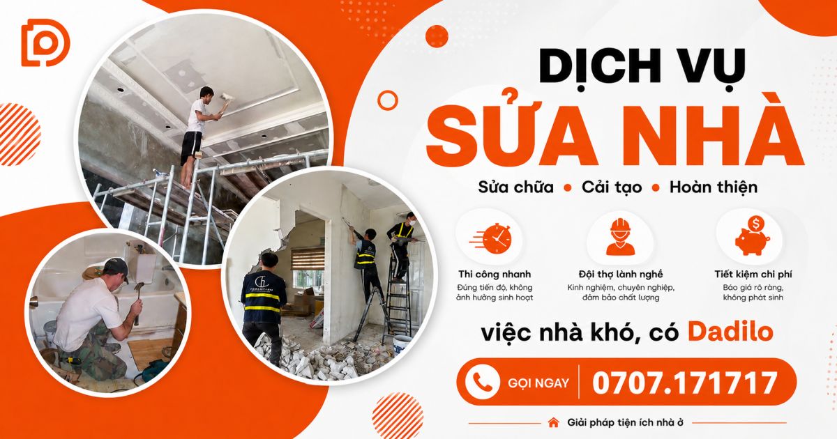 Dịch vụ sửa nhà tại Cần Thơ