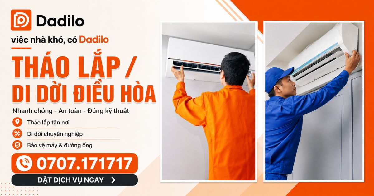 Tháo lắp / Di dời điều hòa