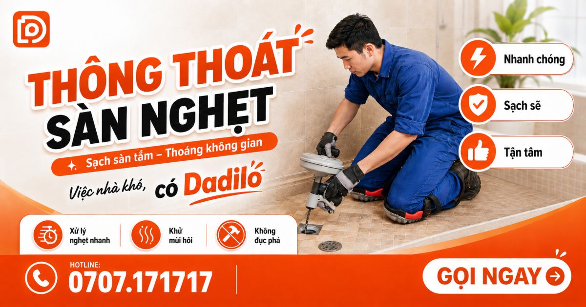 Dịch vụ thông thoát sàn nghẹt tại Đồng Nai