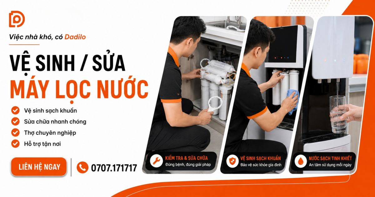 Dịch vụ vệ sinh/ Sửa máy lọc nước tại Đồng Nai