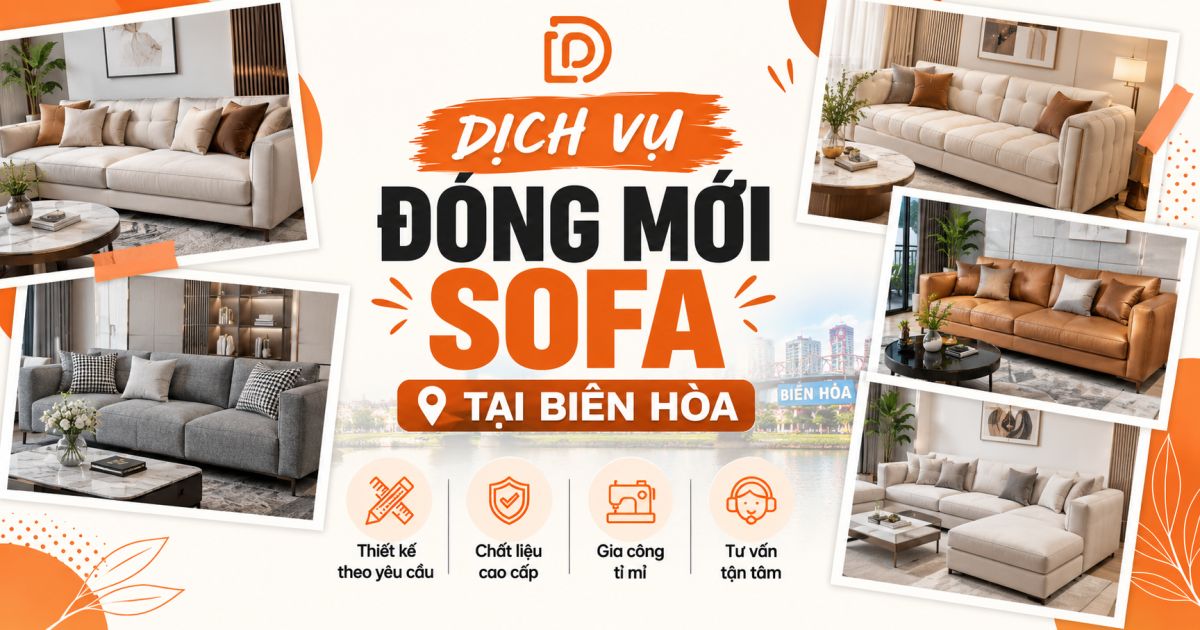 Dịch vụ đóng mới sofa tại Đồng Nai