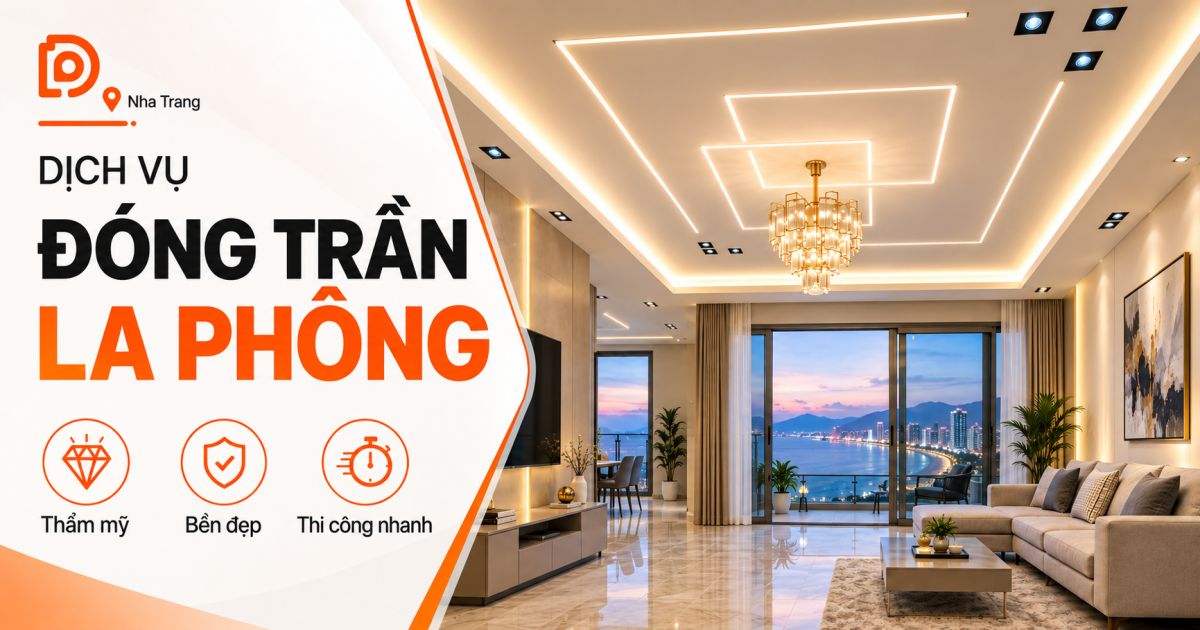 Dịch vụ đóng trần - la phông tại Khánh Hòa