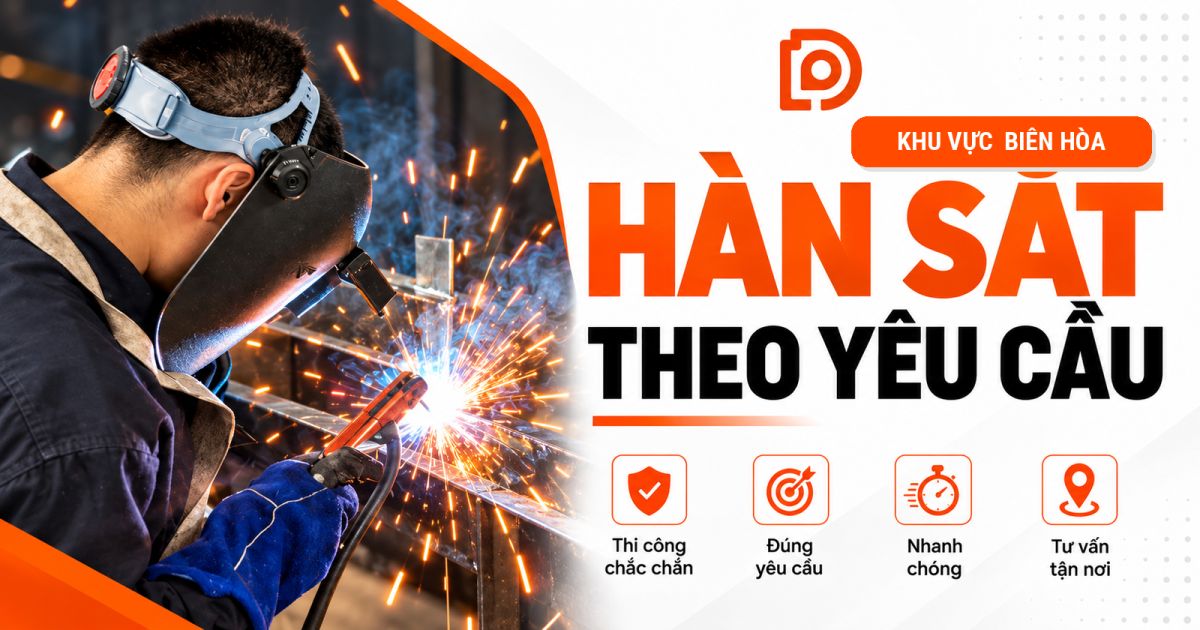 Dịch vụ hàn sắt theo yêu cầu tại Đồng Nai