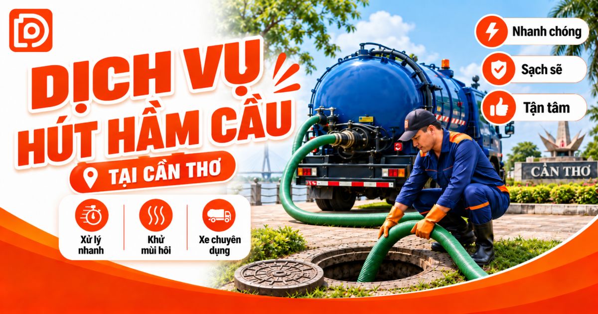 Dịch vụ hút hầm cầu tại Cần Thơ