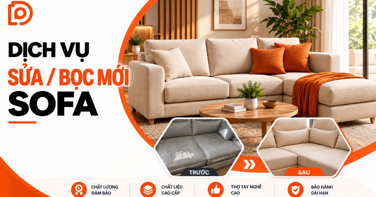 Sửa /bọc mới sofa