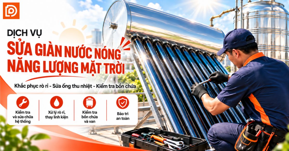 Sửa giàn nước nóng NLMT