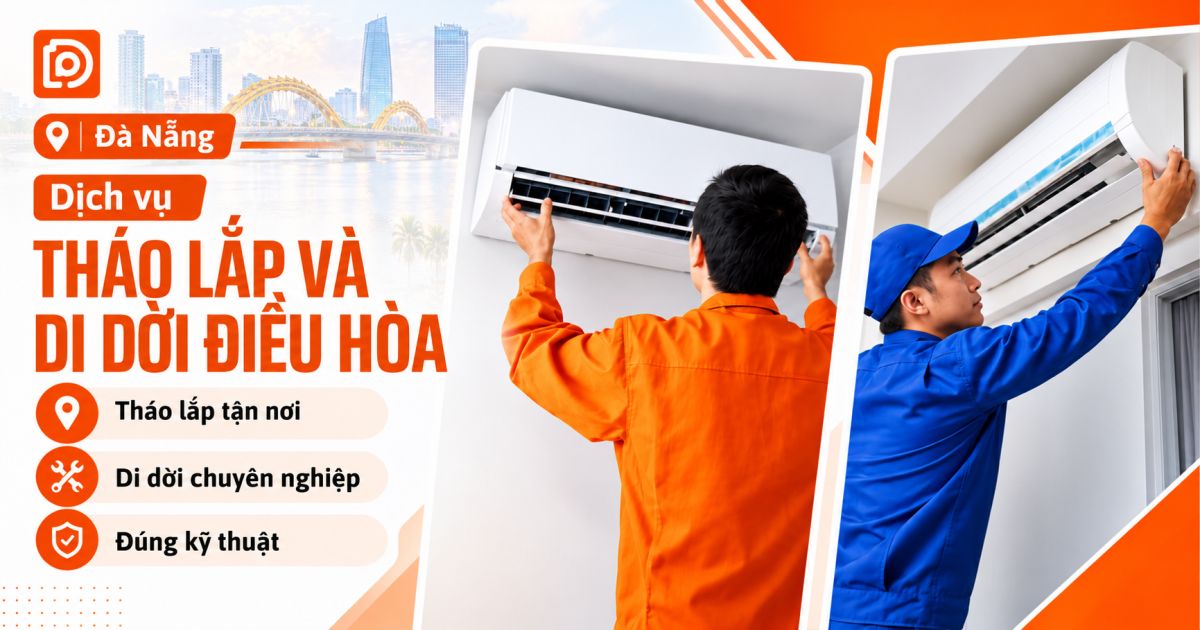 Dịch vụ tháo lắp / Di dời điều hòa tại Đà Nẵng