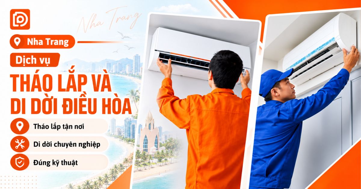 Dịch vụ tháo lắp / Di dời máy lạnh tại Khánh Hòa
