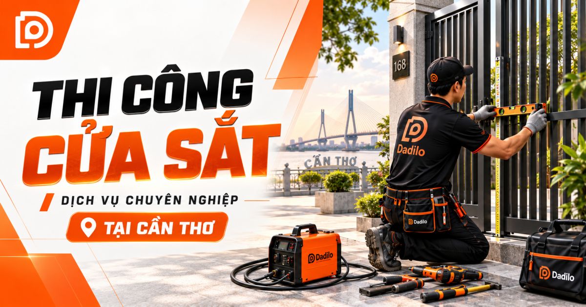 Dịch vụ thi công cửa sắt tại Cần Thơ