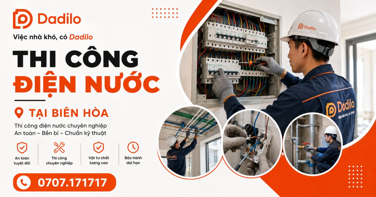 Dịch vụ thi công điện nước tại Đồng Nai