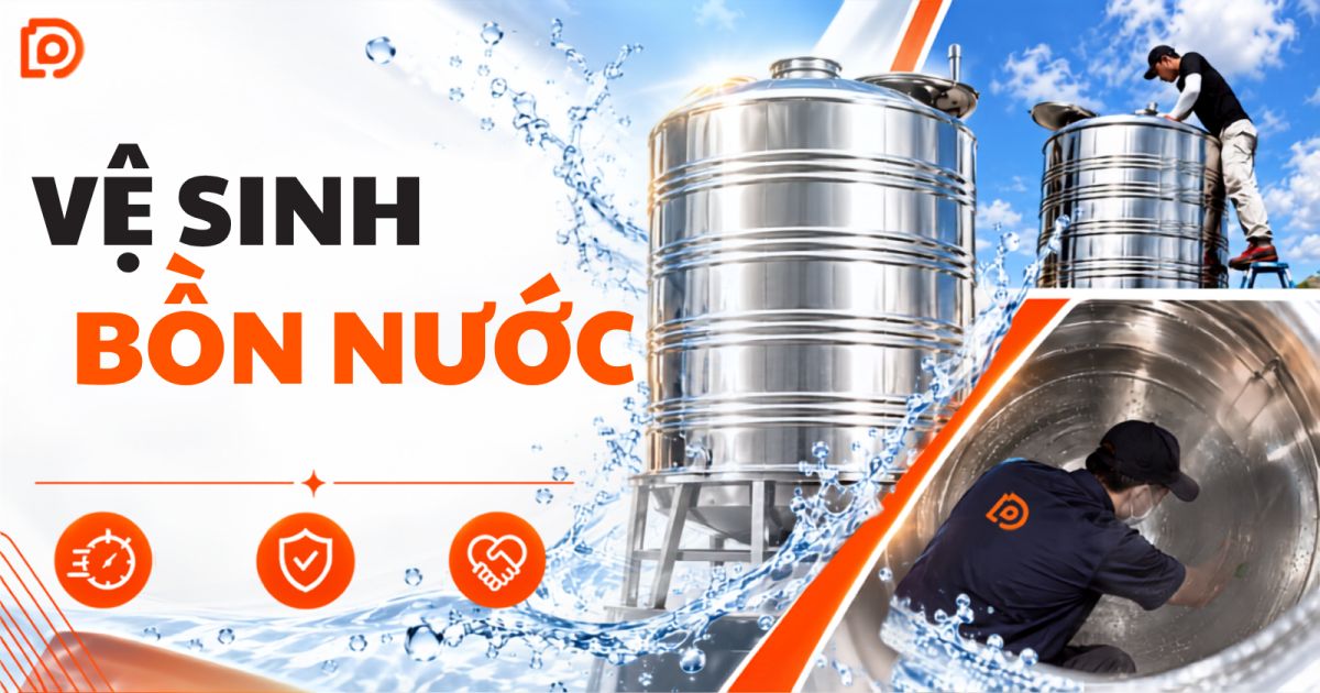 Vệ sinh bồn nước