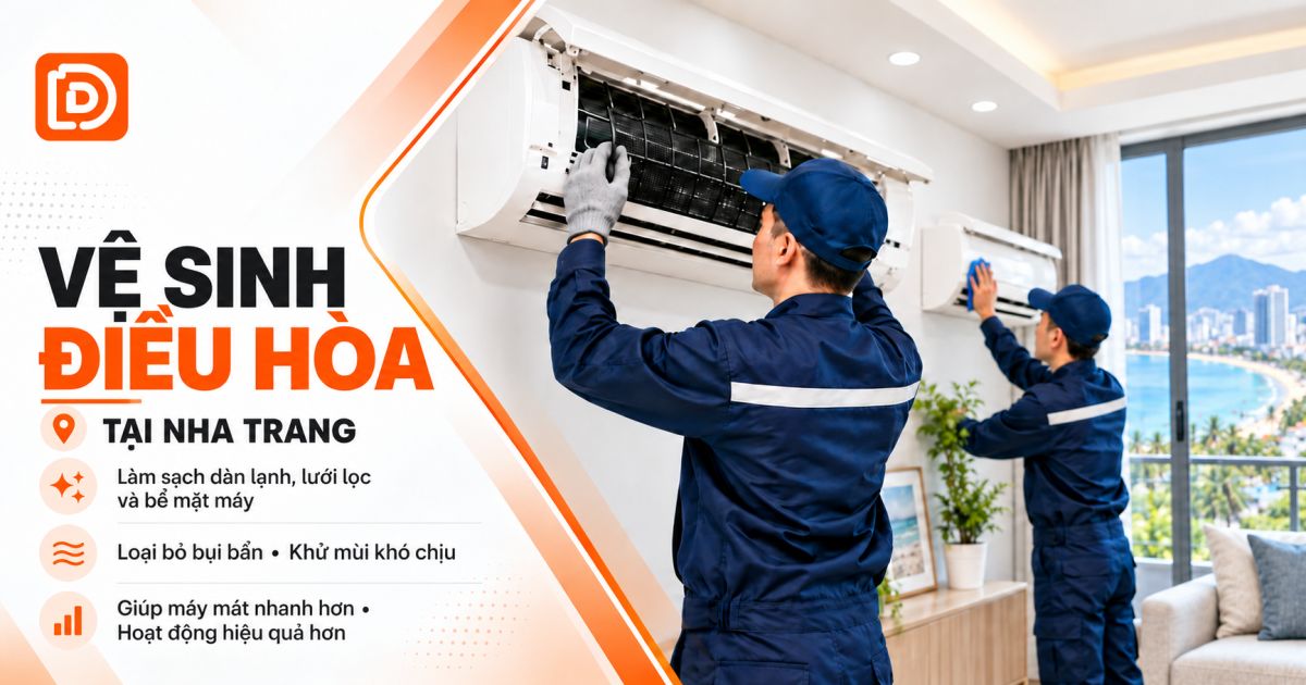 Dịch vụ vệ sinh máy lạnh tại Khánh Hòa