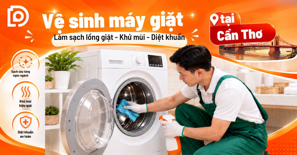 Dịch vụ vệ sinh máy giặt tại Cần Thơ
