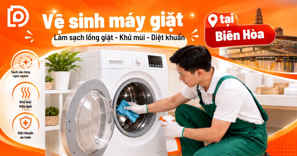 Dịch vụ vệ sinh máy giặt tại Đồng Nai