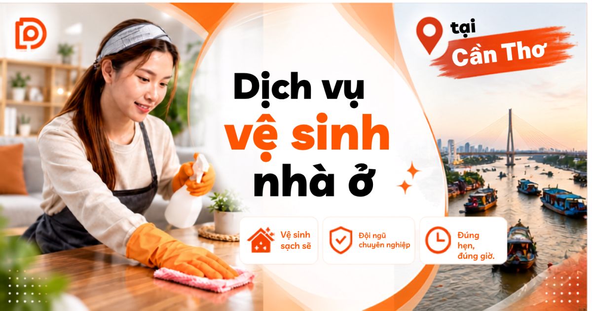 Dịch vụ vệ sinh nhà ở tại Cần Thơ
