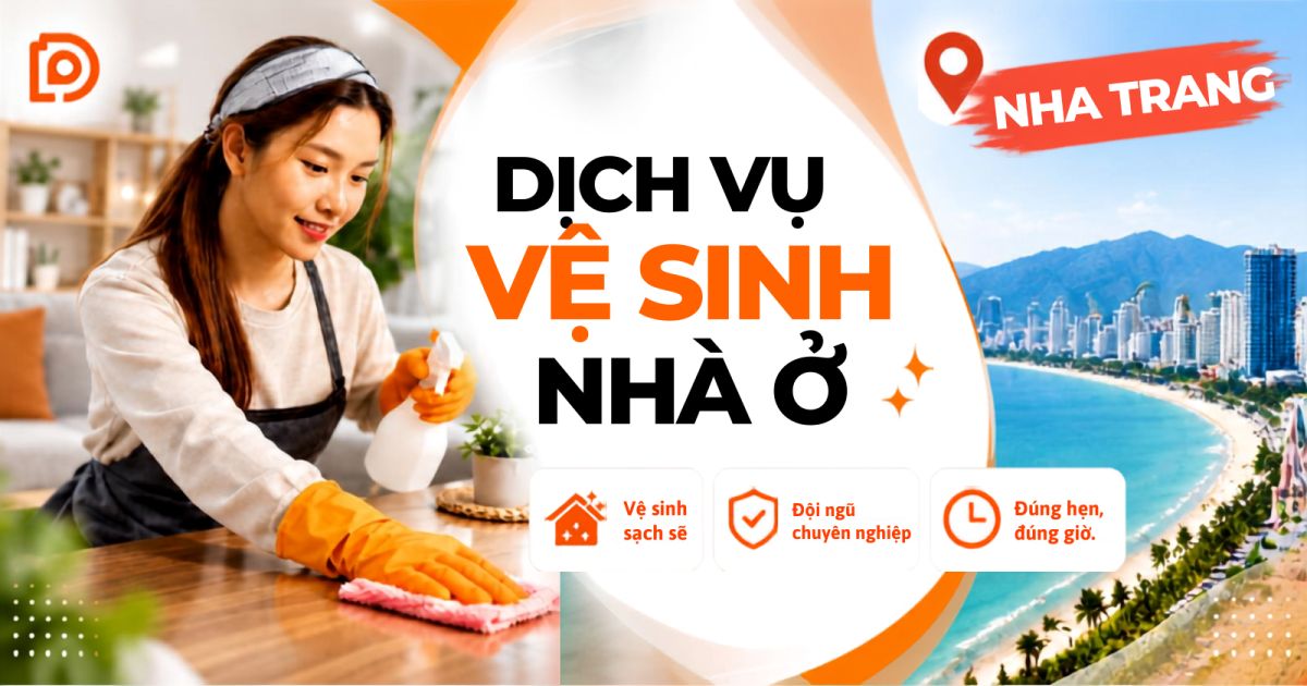 Dịch vụ vệ sinh nhà ở tại Khánh Hòa