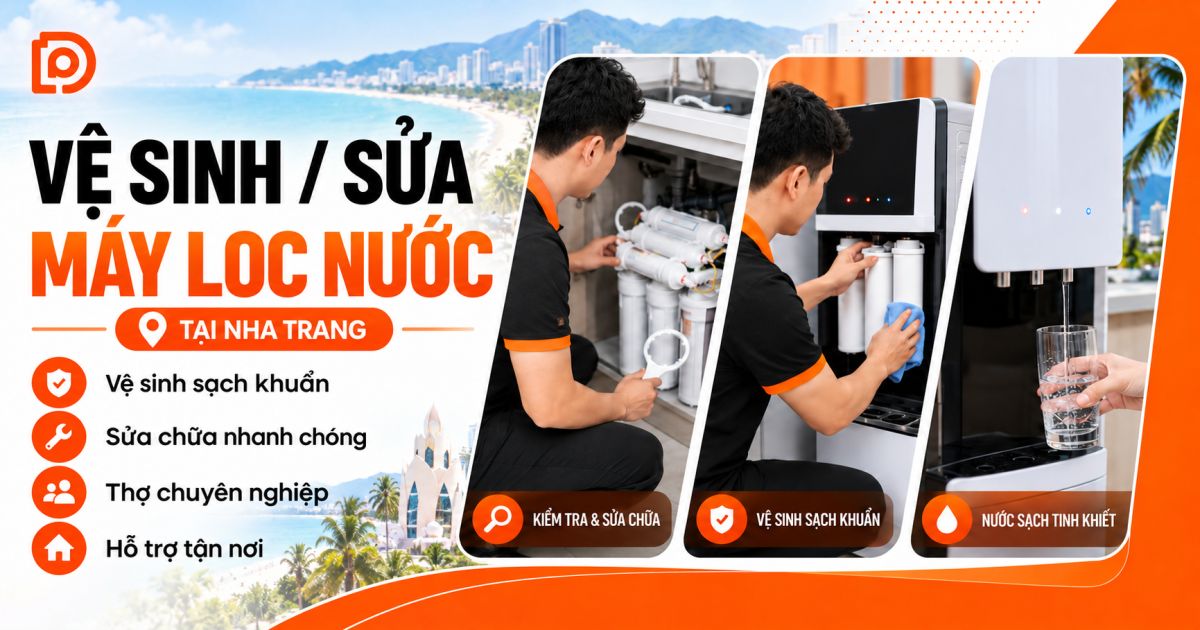 Dịch vụ vệ sinh/ Sửa máy lọc nước tại Khánh Hòa