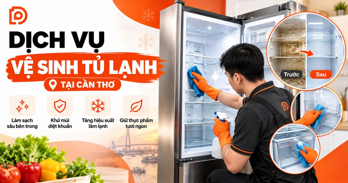 Dịch vụ vệ sinh tủ lạnh tại Cần Thơ