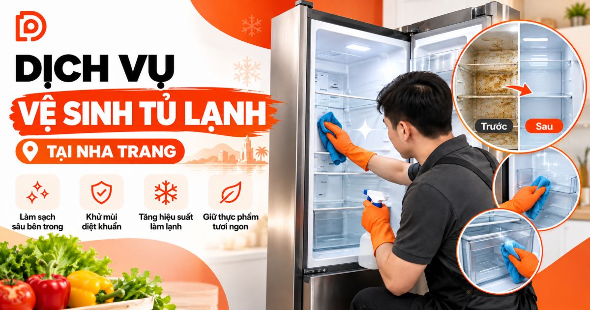 Dịch vụ vệ sinh tủ lạnh tại Khánh Hòa