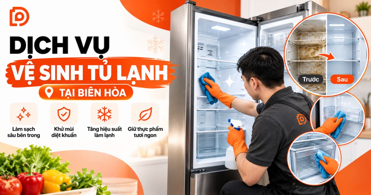 Dịch vụ vệ sinh tủ lạnh tại Đồng Nai